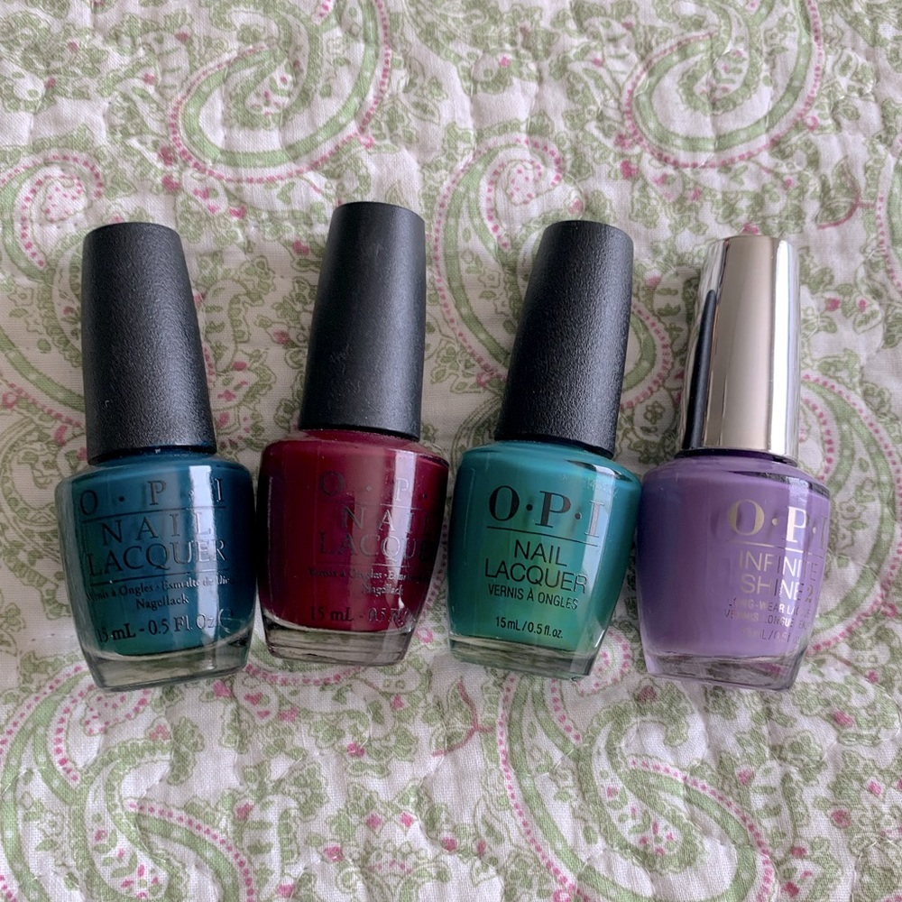 GUC set of four O.P.I. Nail polishes